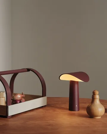 Lium φορητό επιτραπέζιο φωτιστικό 22,5 cm - Burgundy - Gejst