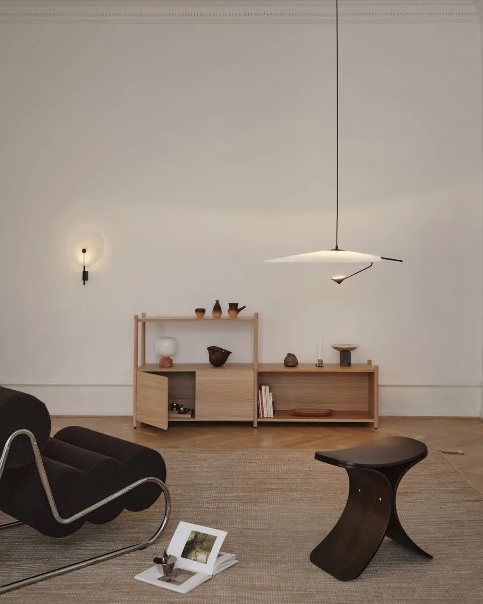 Luno σκαμπό 48x28x72 εκ., Σκούρα δρυς Gejst