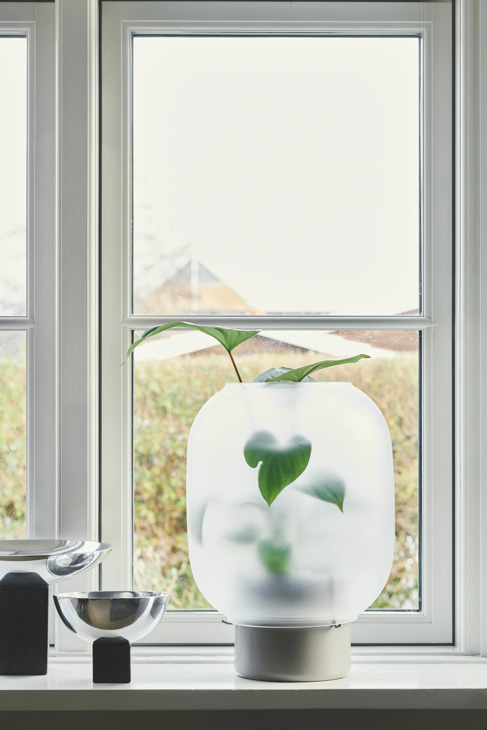 Γλάστρα, Nebl, με θαμπό γυαλί Ø26 εκ, Γκρι Gejst