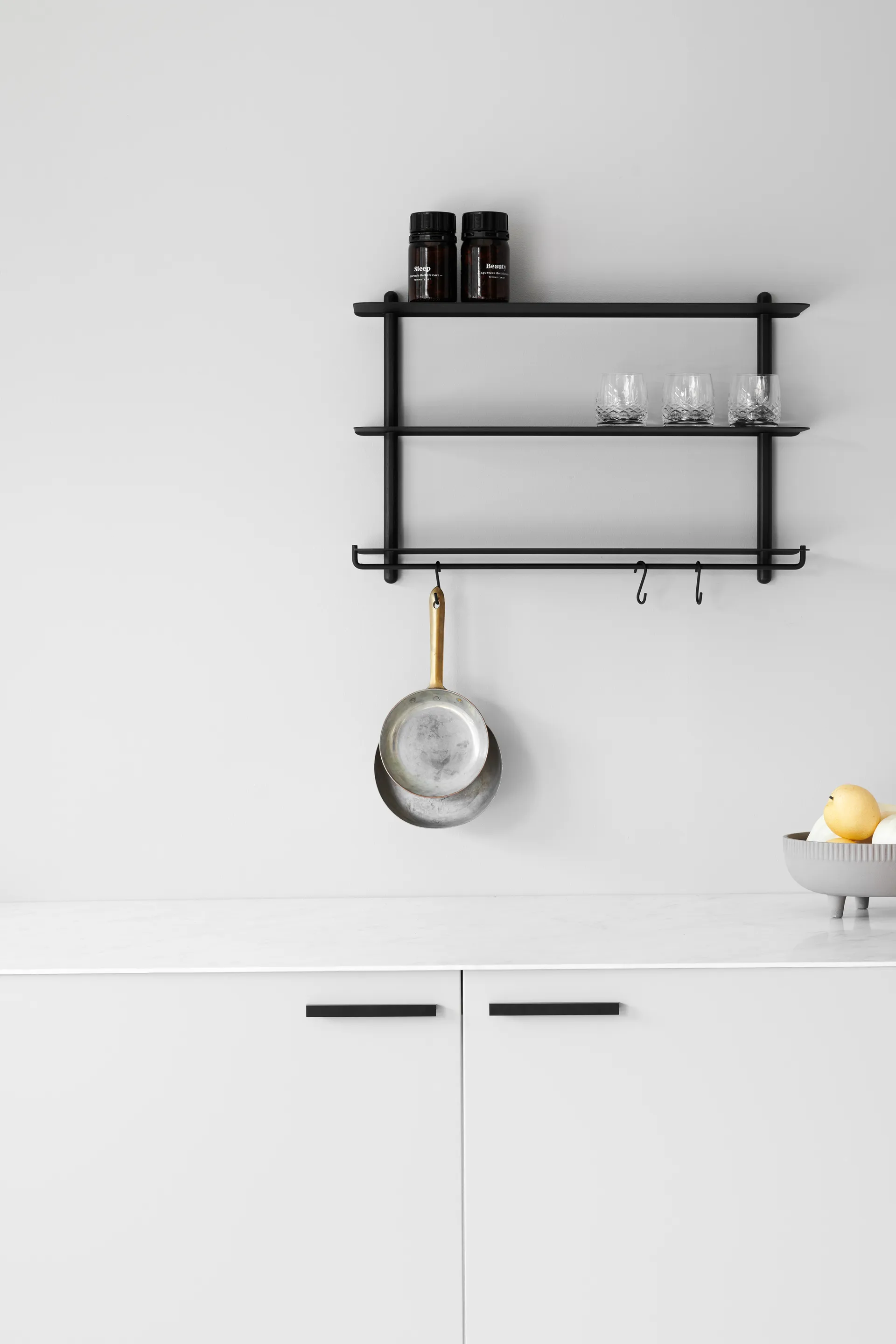 Nivo άγκιστρο για ράφι 3-τεμ, Μάυρο Gejst