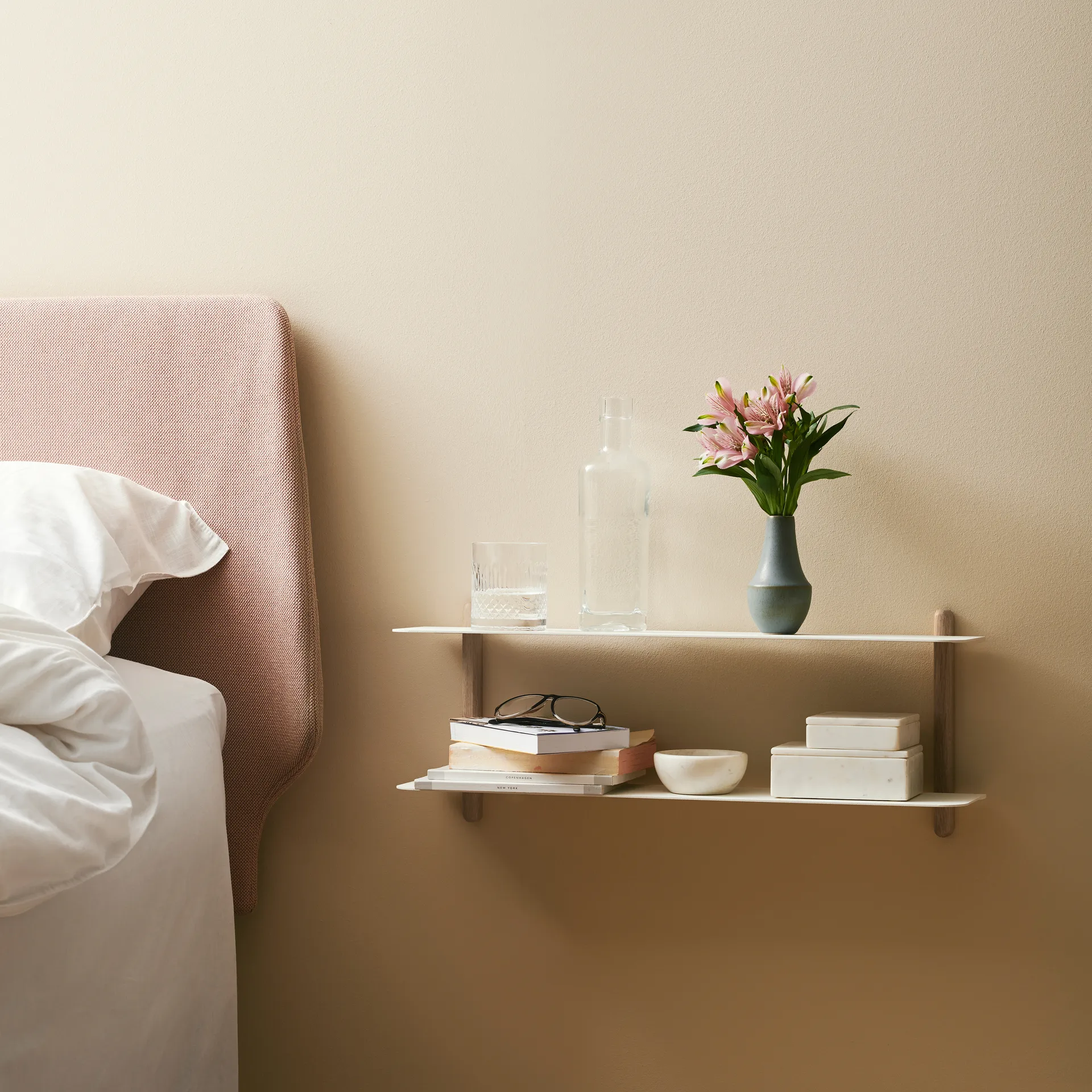 Nivo ράφι F, Ανοιχτόχρωμη δρυς-λευκό Gejst