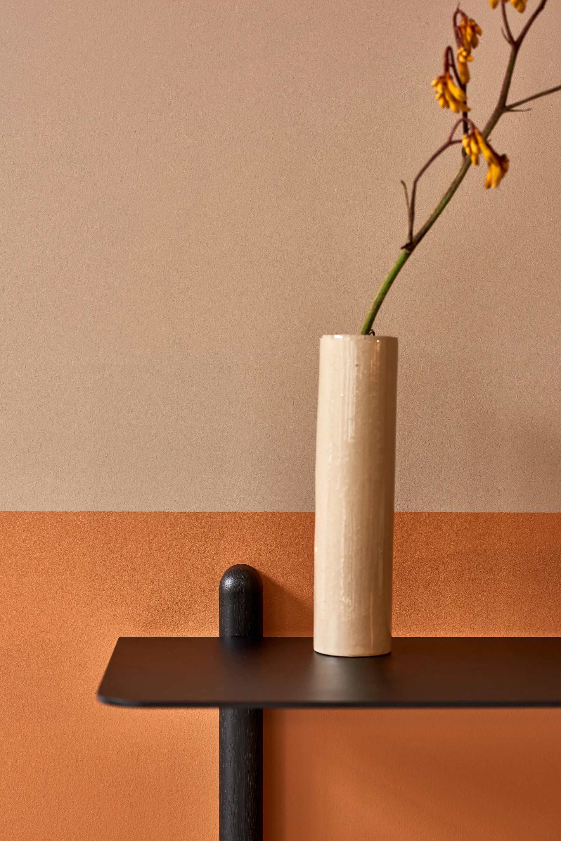 Nivo ράφι F μεγάλο, Μαύρη βαμμένη στάχτη-μαύρο Gejst