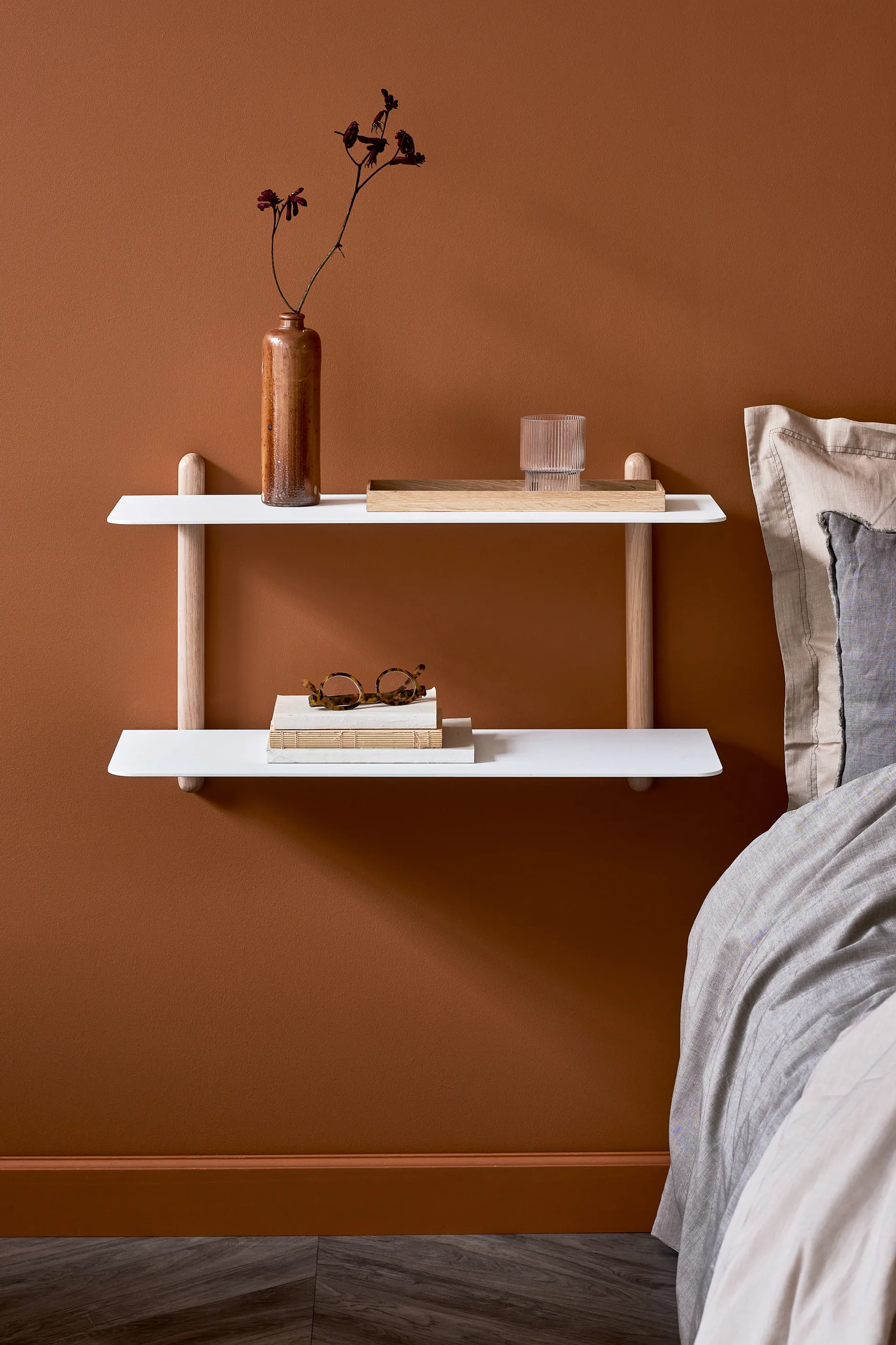 Nivo ράφι F μεγάλο, Ανοιχτή δρυς-λευκό Gejst