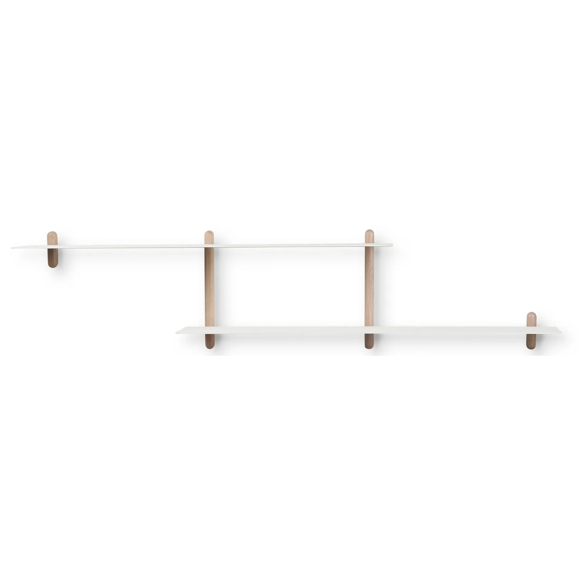 Nivo ράφι H, Ανοιχτόχρωμη δρυς-λευκό Gejst