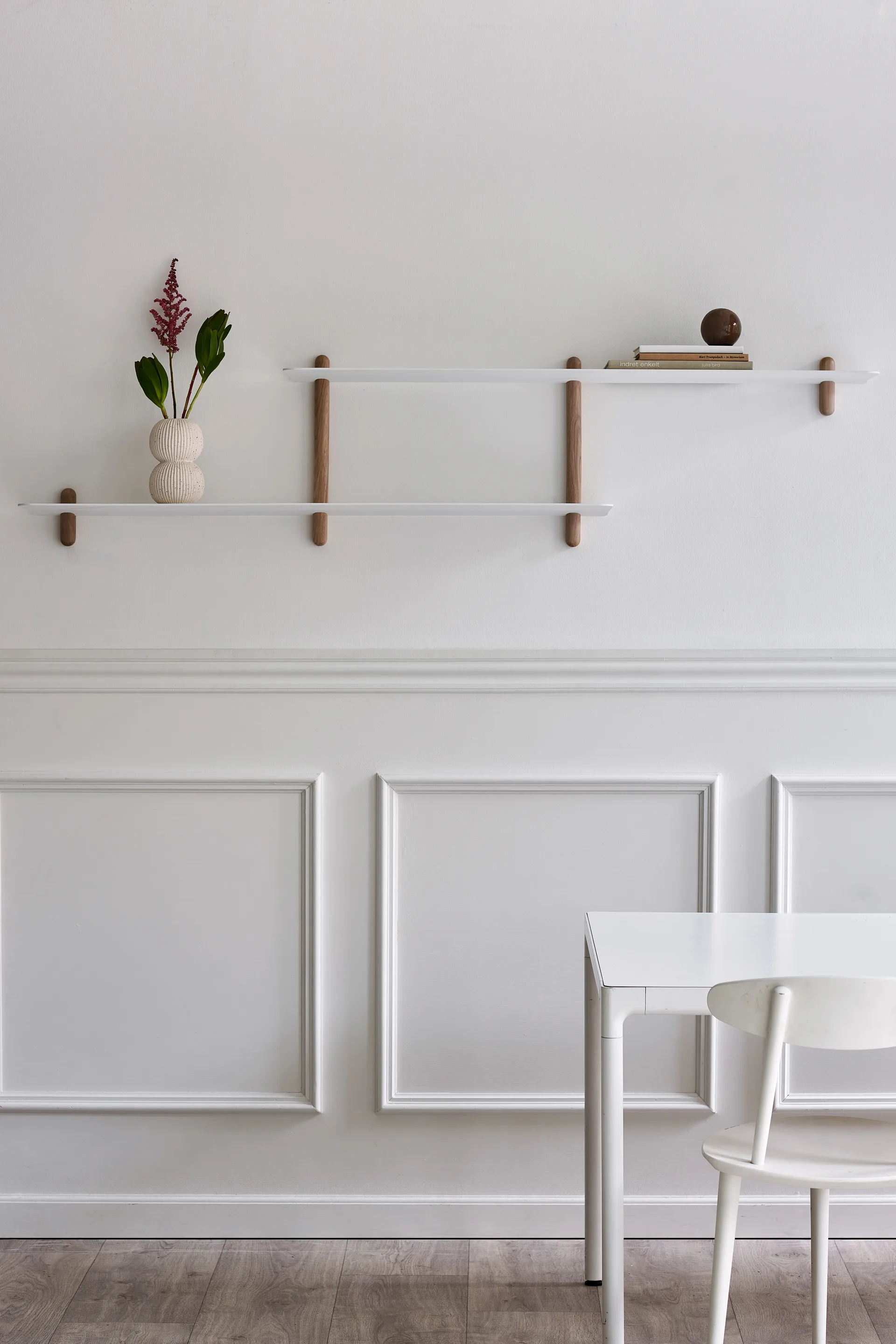 Nivo ράφι H μεγάλο, Ανοιχτή δρυς-λευκό Gejst