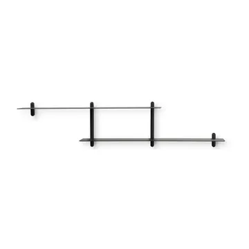 Nivo ράφι H μεγάλο - Μαύρη βαμμένη σε τέφρα-black-μαύρο - Gejst