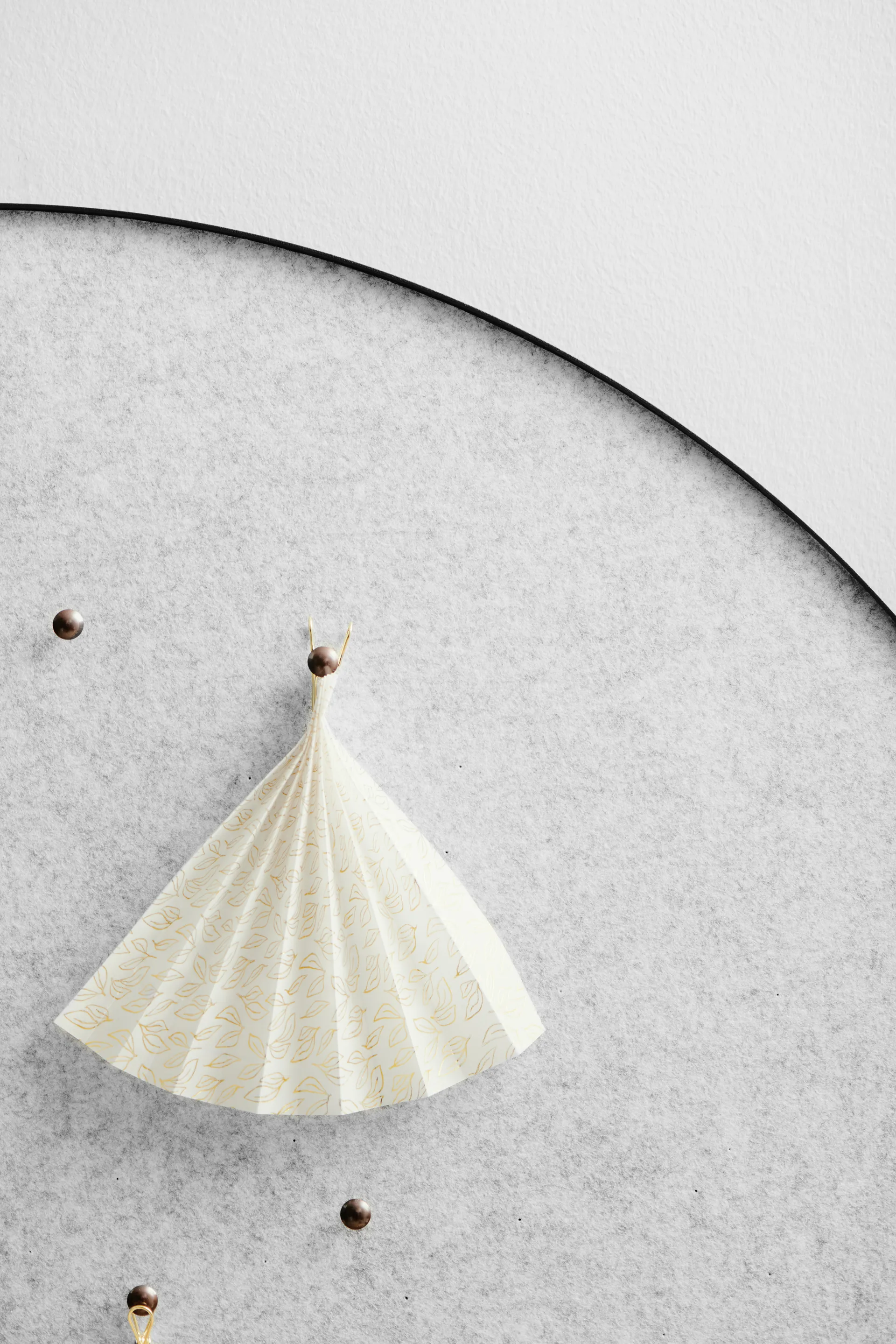 Πίνακας ανακοινώσεων Retell Ø80 cm, Ανοιχτό γκρι Gejst