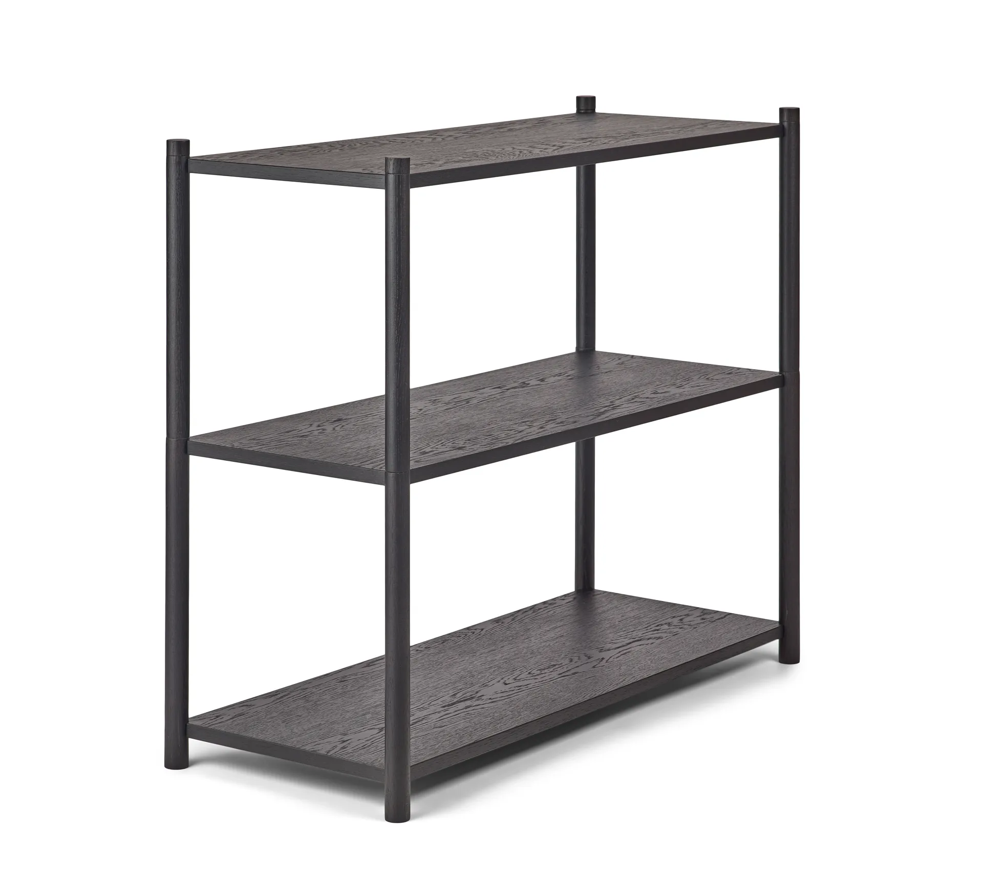 Sceene bookcase A, Μαύρη βαμμένη δρυς Gejst