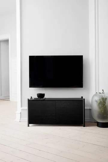 Sceene bookcase G - Μαύρη βαμμένη δρυς - Gejst