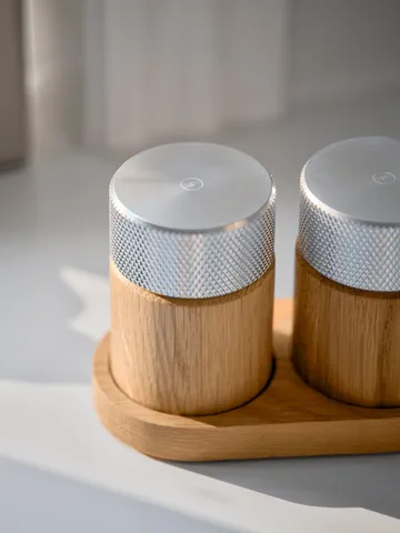 Sina μύλος αλατιού και πιπεριού 6 cm - Δρυς-ατσάλι - Gejst