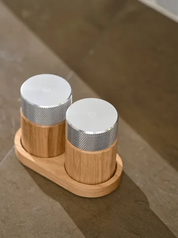 Sina μύλος αλατιού και πιπεριού 6 cm - Δρυς-ατσάλι - Gejst