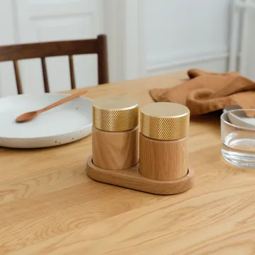 Sina μύλος αλατιού και πιπεριού 6 cm - Δρυς-ορείχαλκος - Gejst