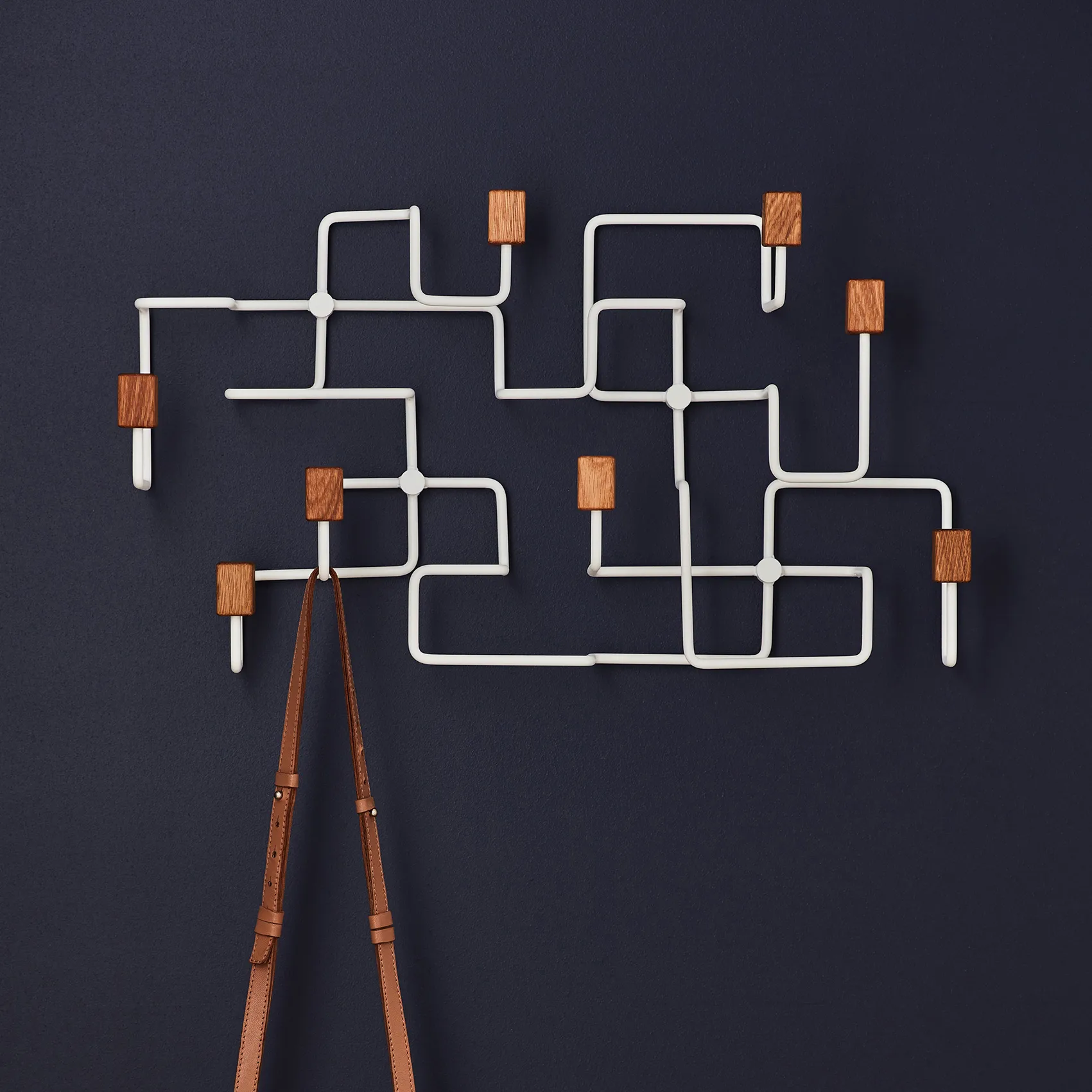 Underground κρεμάστρα, λευκό-δρυς Gejst