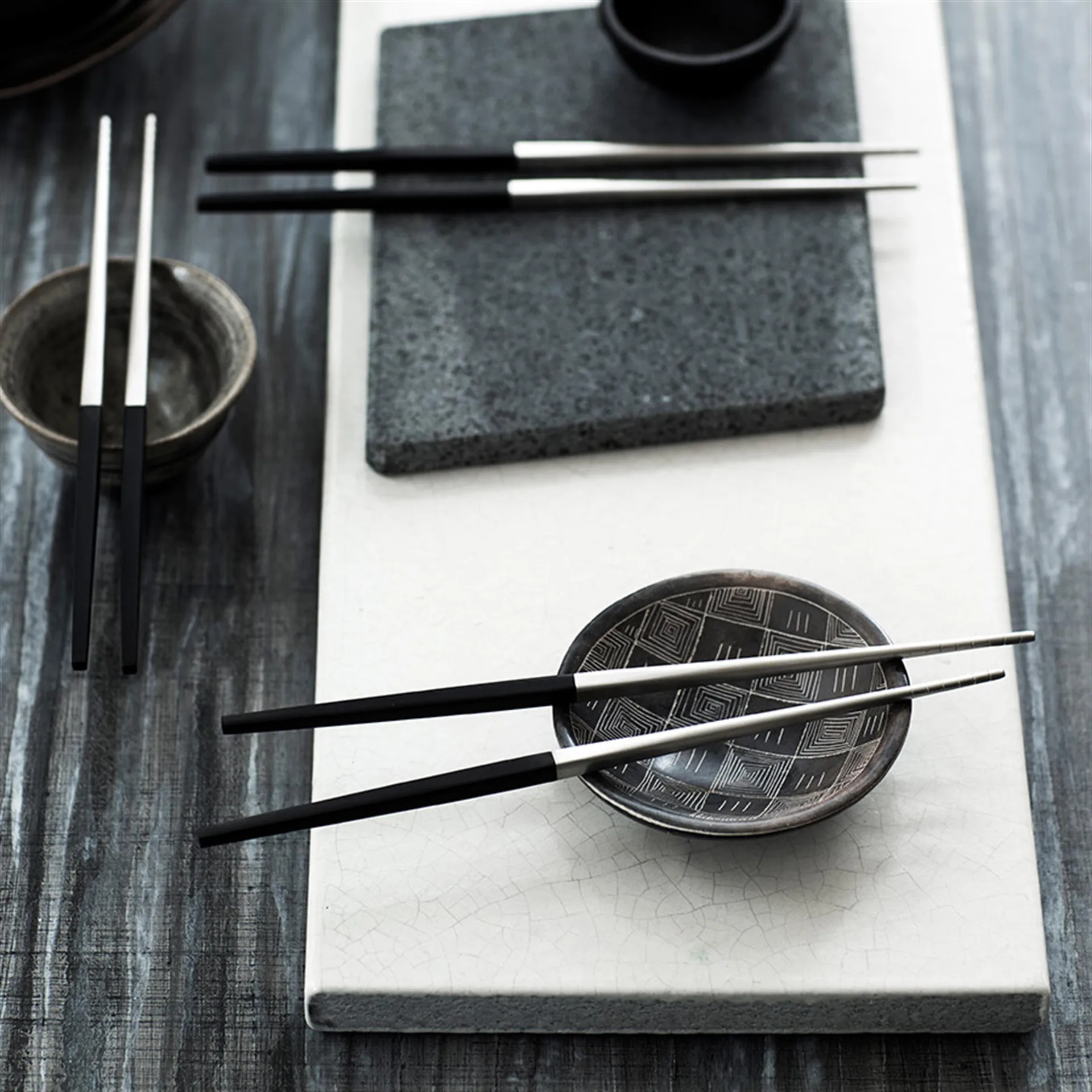 Focus de Luxe chopsticks 4+2, ανοξείδωτο ατσάλι Gense