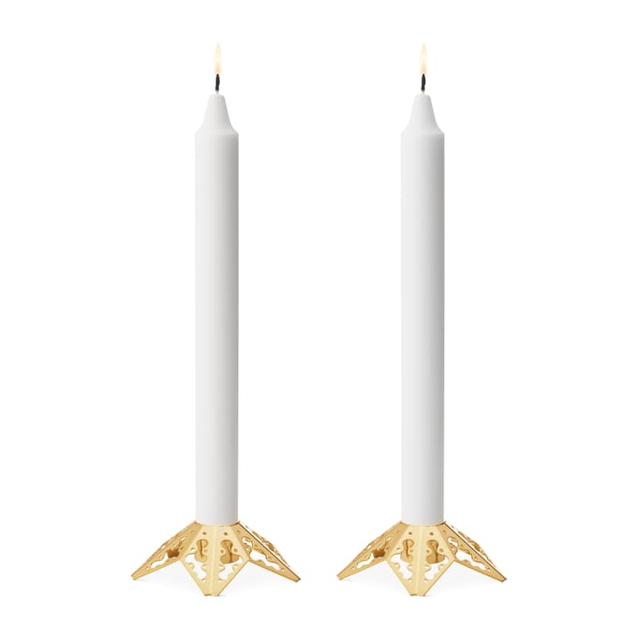 2022 the year's κηροπήγιο 2 τεμάχια, επιχρυσωμένο Georg Jensen