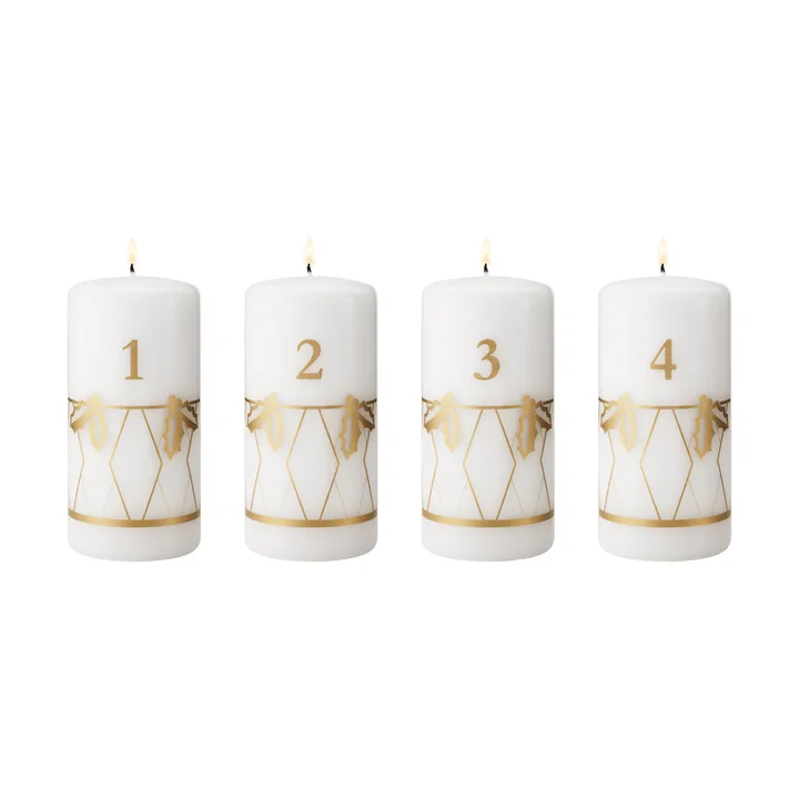 κερί Advent 2026 - Χρυσή εκτύπωση, 4 μέρη - Georg Jensen