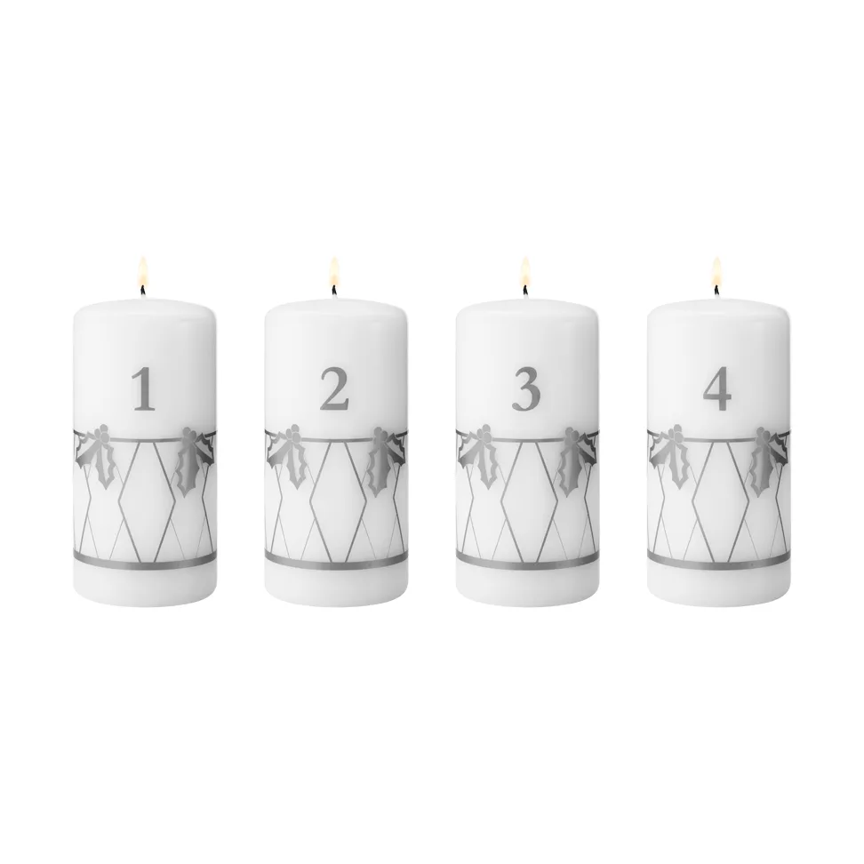 κερί Advent 2026, Ασημένια εκτύπωση, 4 μέρη Georg Jensen