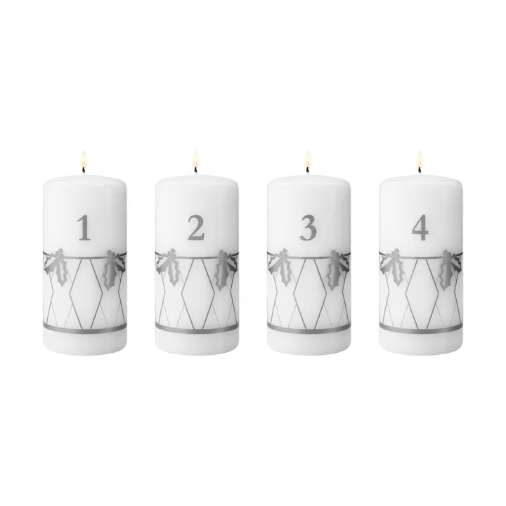 κερί Advent 2026 - Ασημένια εκτύπωση, 4 μέρη - Georg Jensen