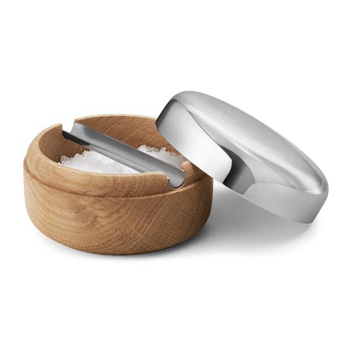 Αλατιέρα Alfredo Ø8.5 εκ. - Δρυς-ανοξείδωτο ατσάλι - Georg Jensen