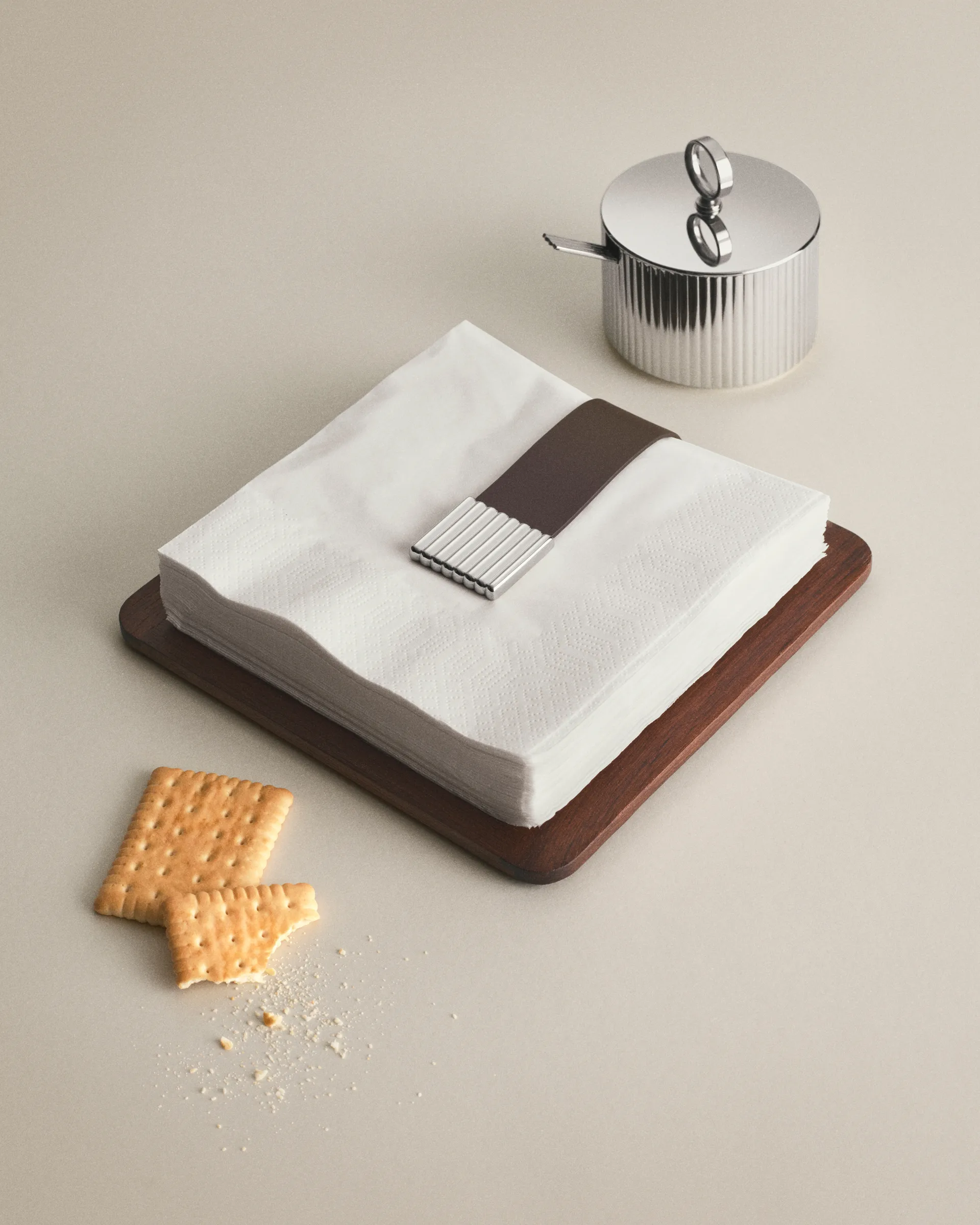 Bernadotte θήκη για χαρτοπετσέτες 20,1x20,1 εκ., Ανοξείδωτο ατσάλι Georg Jensen