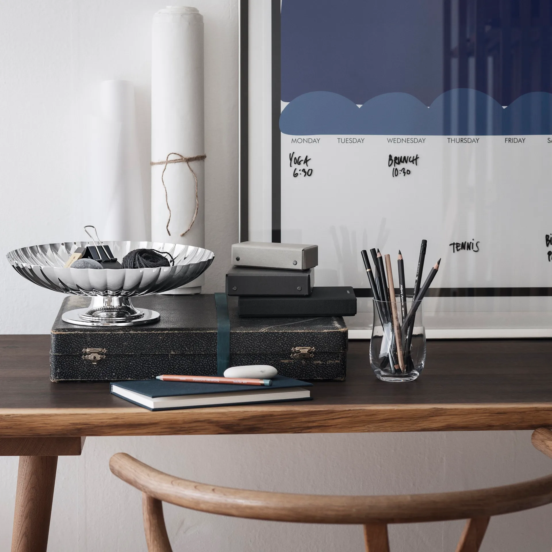 Bernadotte δίσκος με βάση, Ø 28 cm Georg Jensen