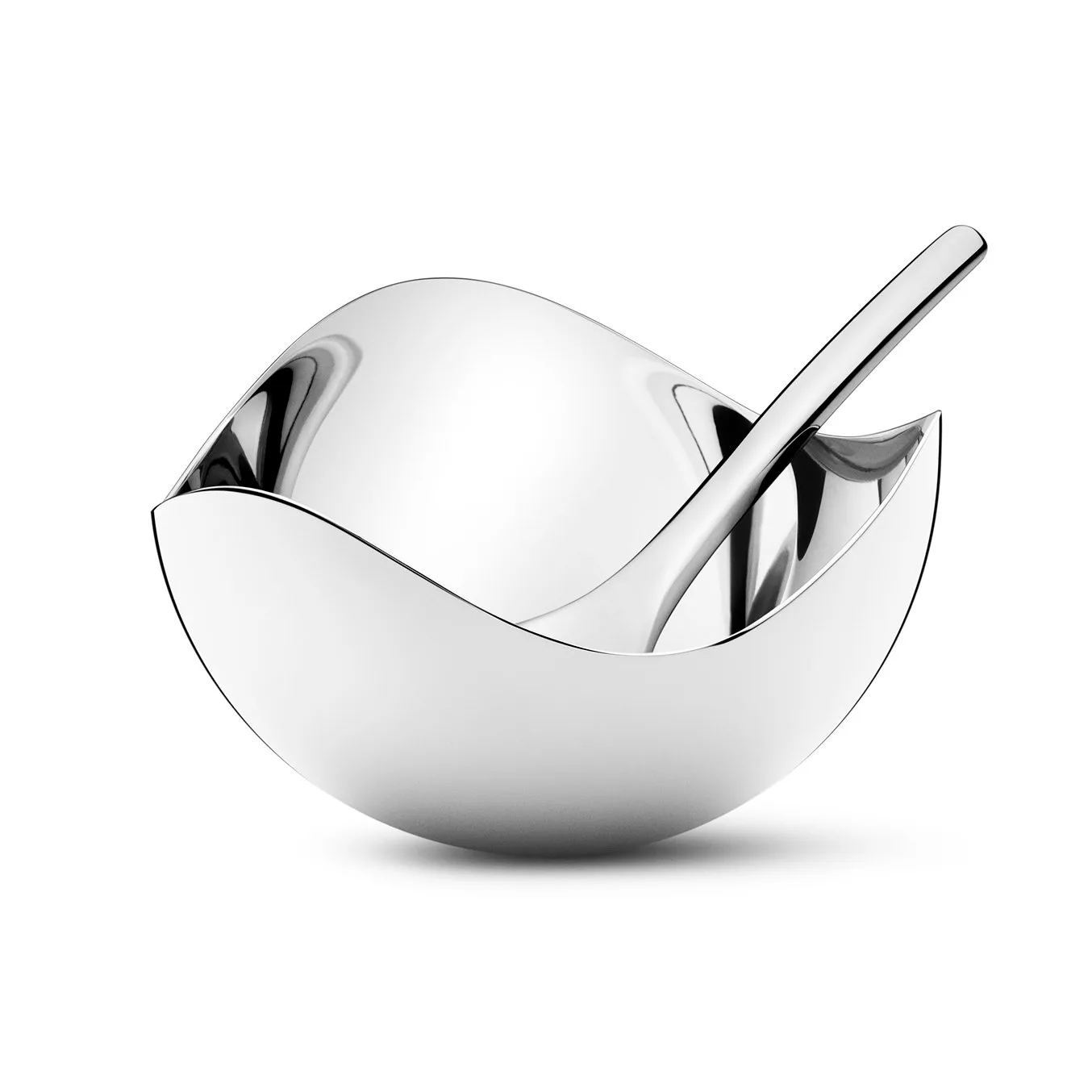 Bloom αλατιέρα με κουτάλι, ανοξείδωτο ατσάλι Georg Jensen