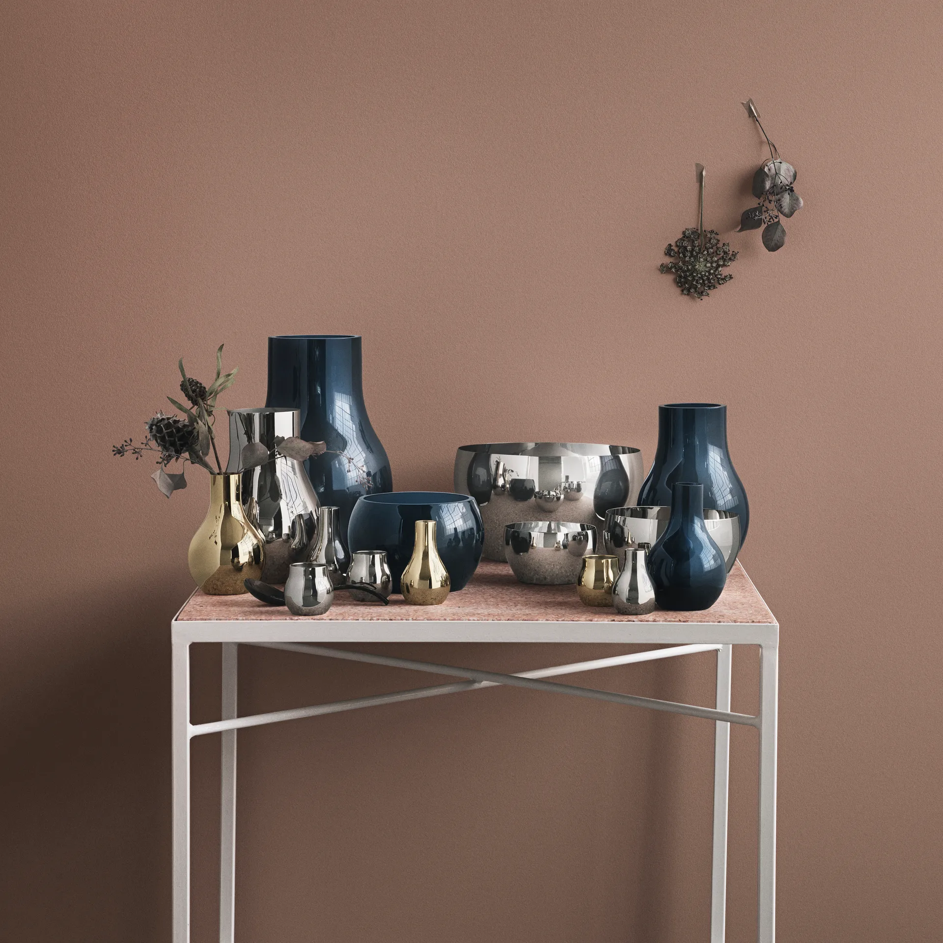 Cafu γυάλινο βάζο μπλε, μεσαίο, 30 cm Georg Jensen