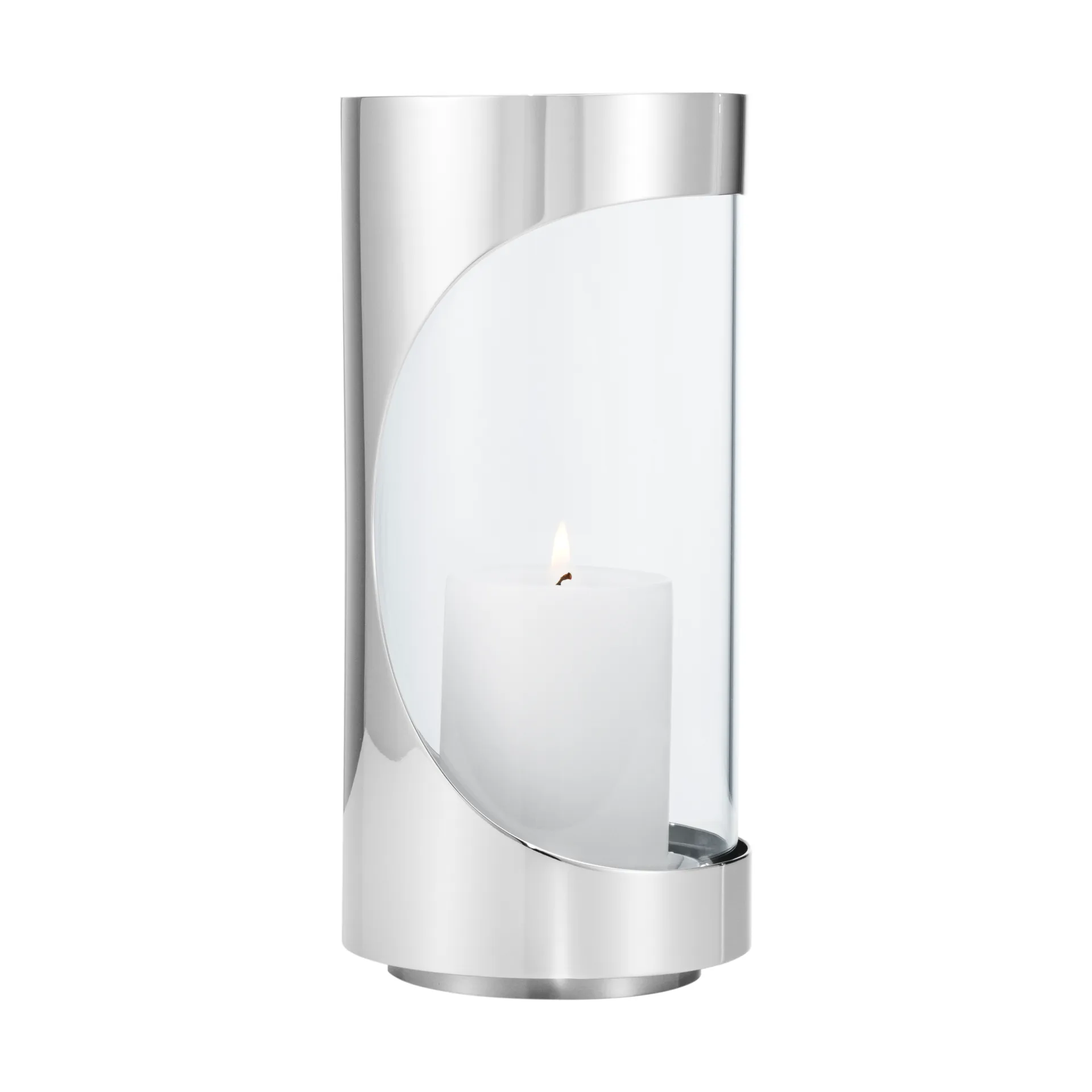 Φανάρι Chrome contours hurricane 22 cm, Ανοξείδωτο ατσάλι Georg Jensen