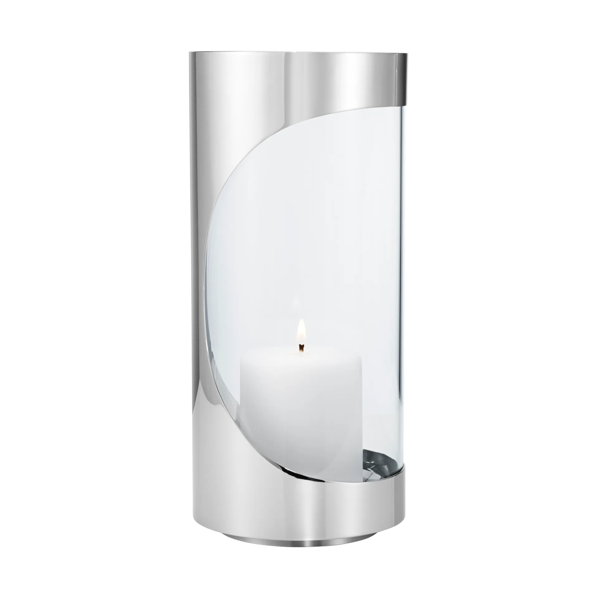 Φανάρι Chrome contours hurricane 28 cm, Ανοξείδωτο ατσάλι Georg Jensen