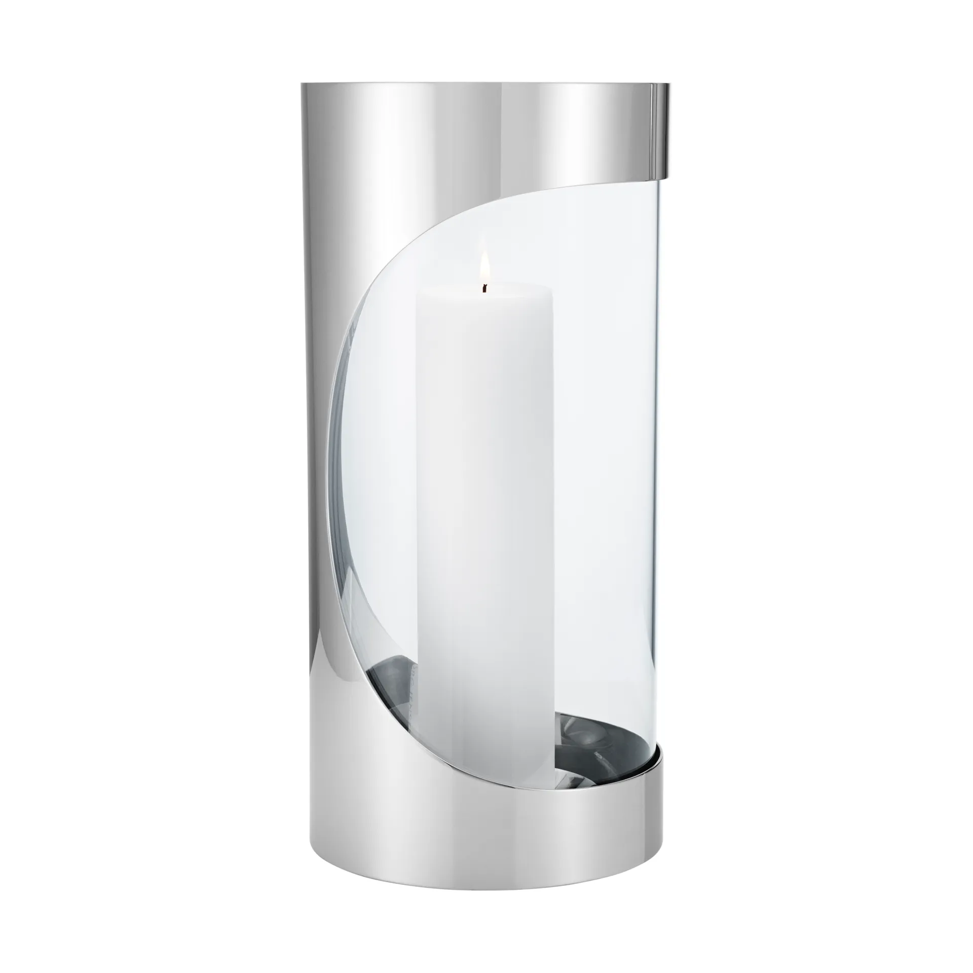 Φανάρι Chrome contours hurricane 33 cm, Ανοξείδωτο ατσάλι Georg Jensen