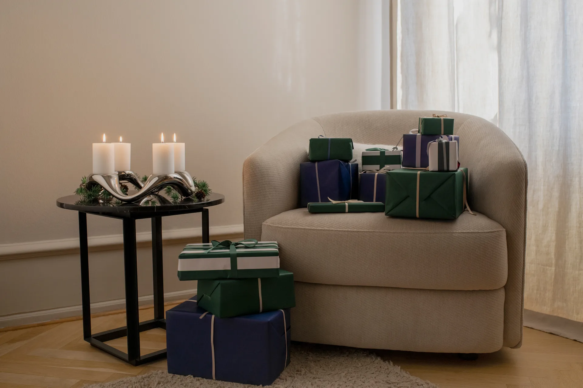 Κηροπήγια Cobra Ø33 cm, Ανοξείδωτο ατσάλι Georg Jensen