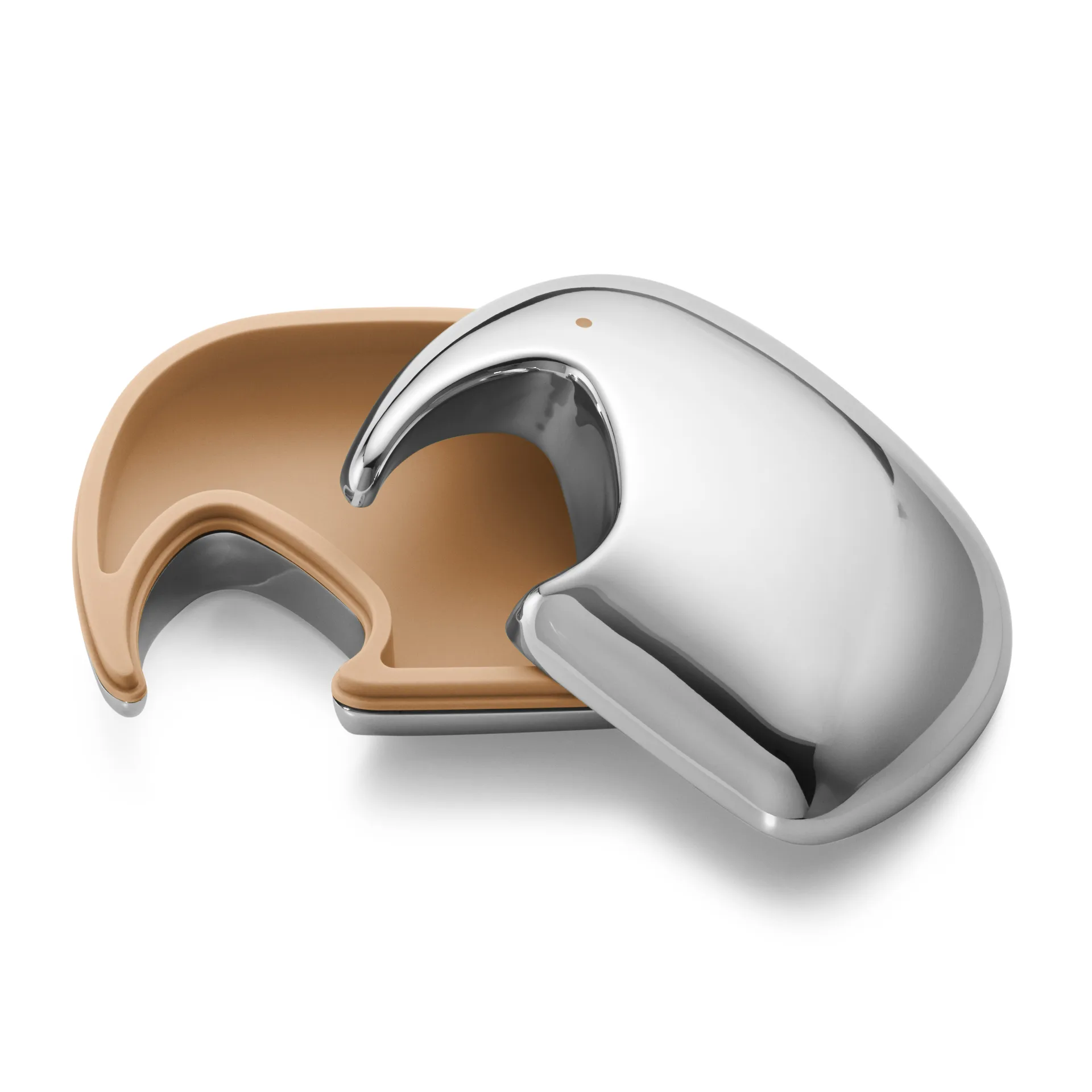 Elephant ash 7x10 εκ, Ανοξείδωτο ατσάλι-κίτρινο Georg Jensen