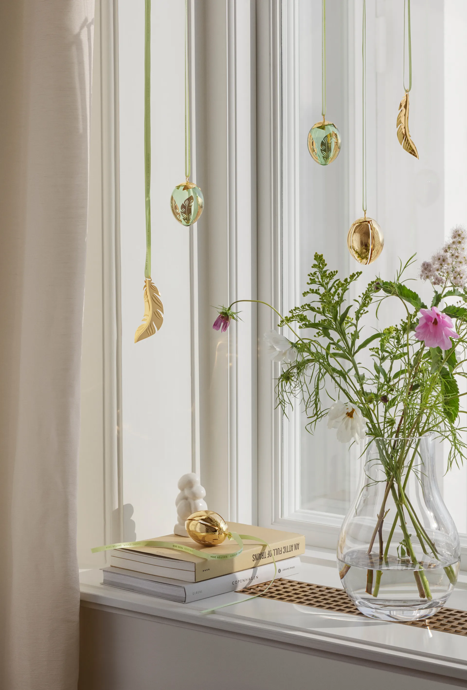 Georg Jensen κρεμαστό πασχαλινό φτερό 2024, 18 Κ Επιχρυσωμένο Georg Jensen