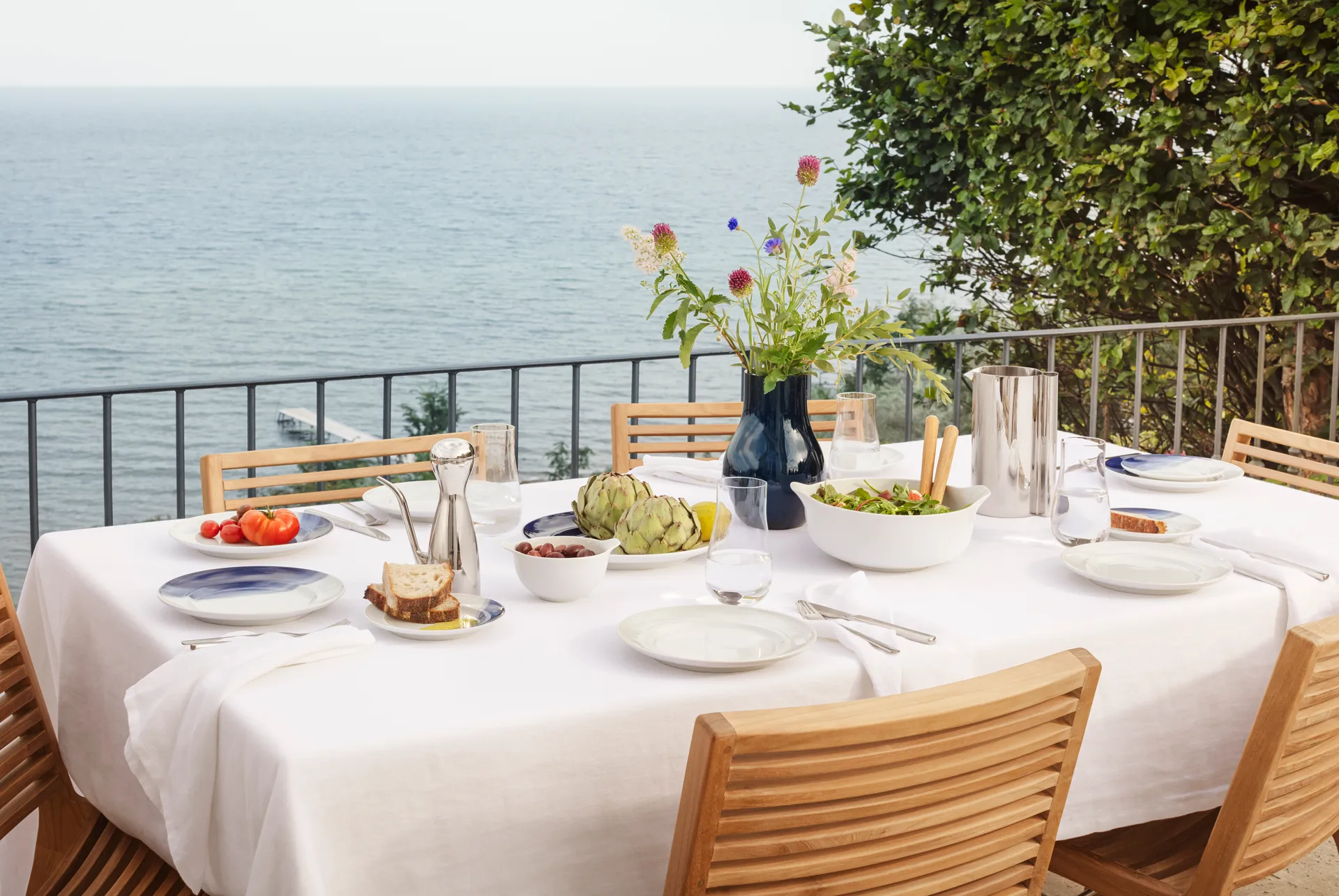 Πιάτο μεσημεριανού φαγητού Koppel Ø22 cm, Λευκό Georg Jensen