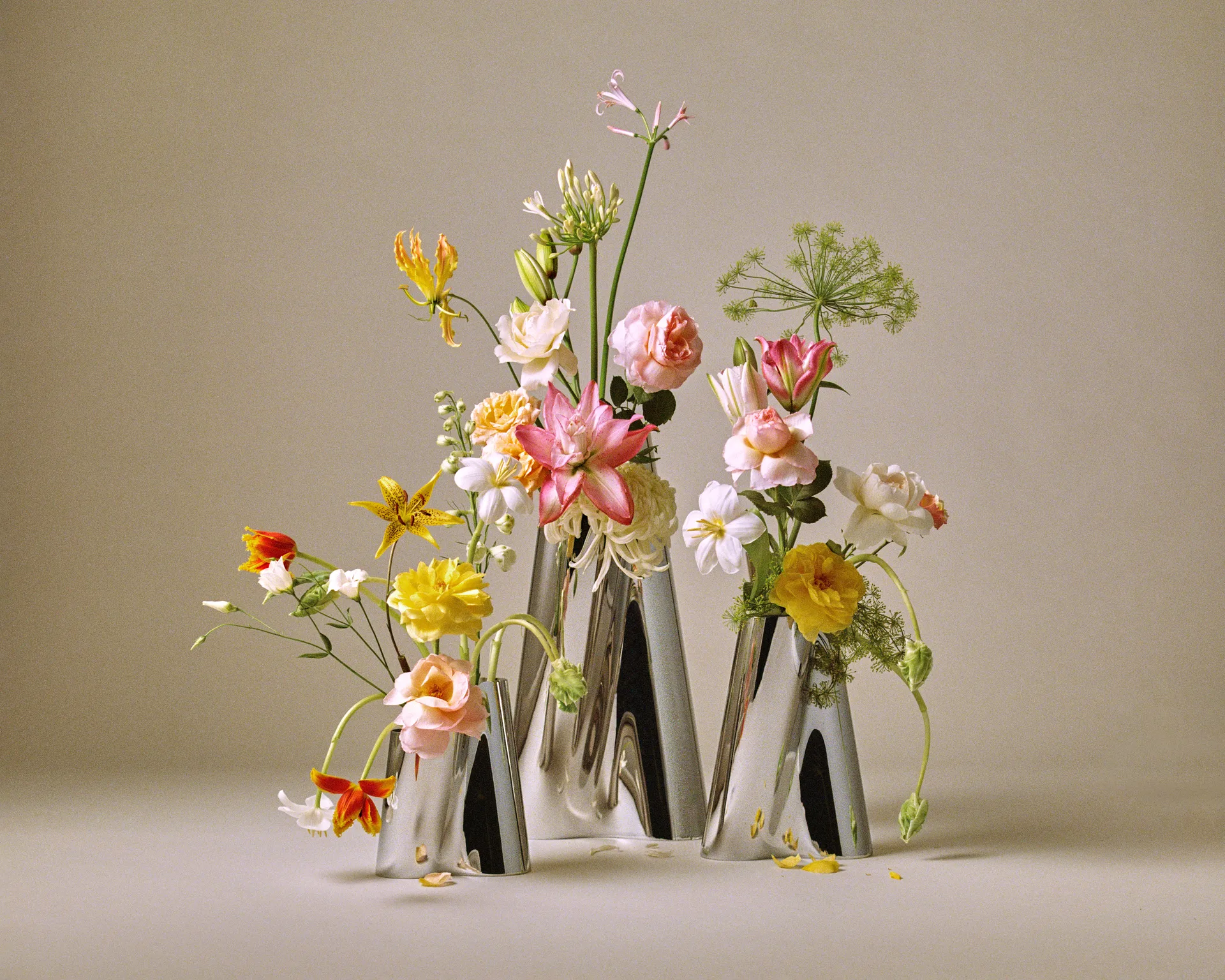 Βάζο δαπέδου Lituus 49,8 εκ., Ανοξείδωτο ατσάλι Georg Jensen