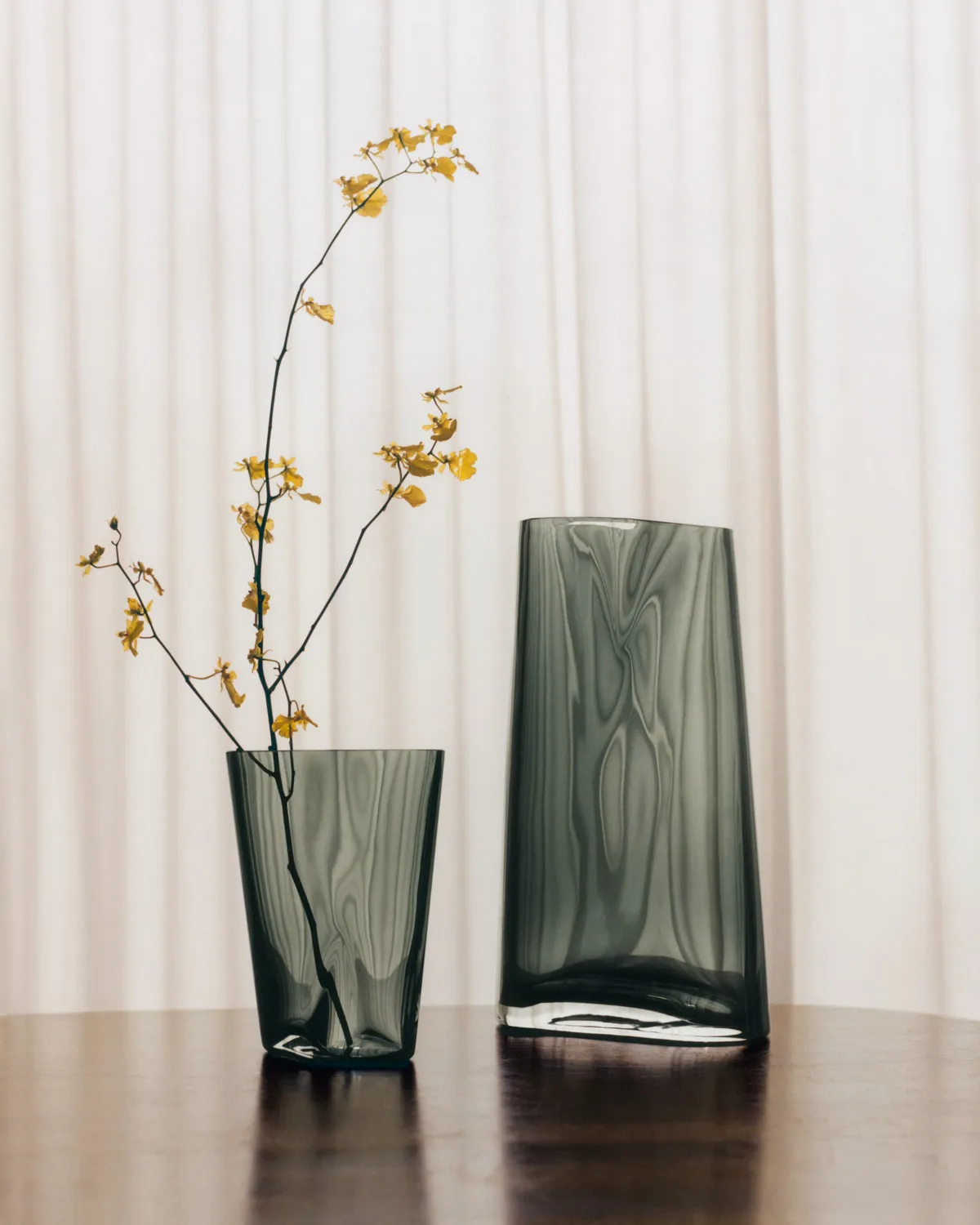 Lituus γυάλινο βάζο  , Γκρι, μεγάλο Georg Jensen