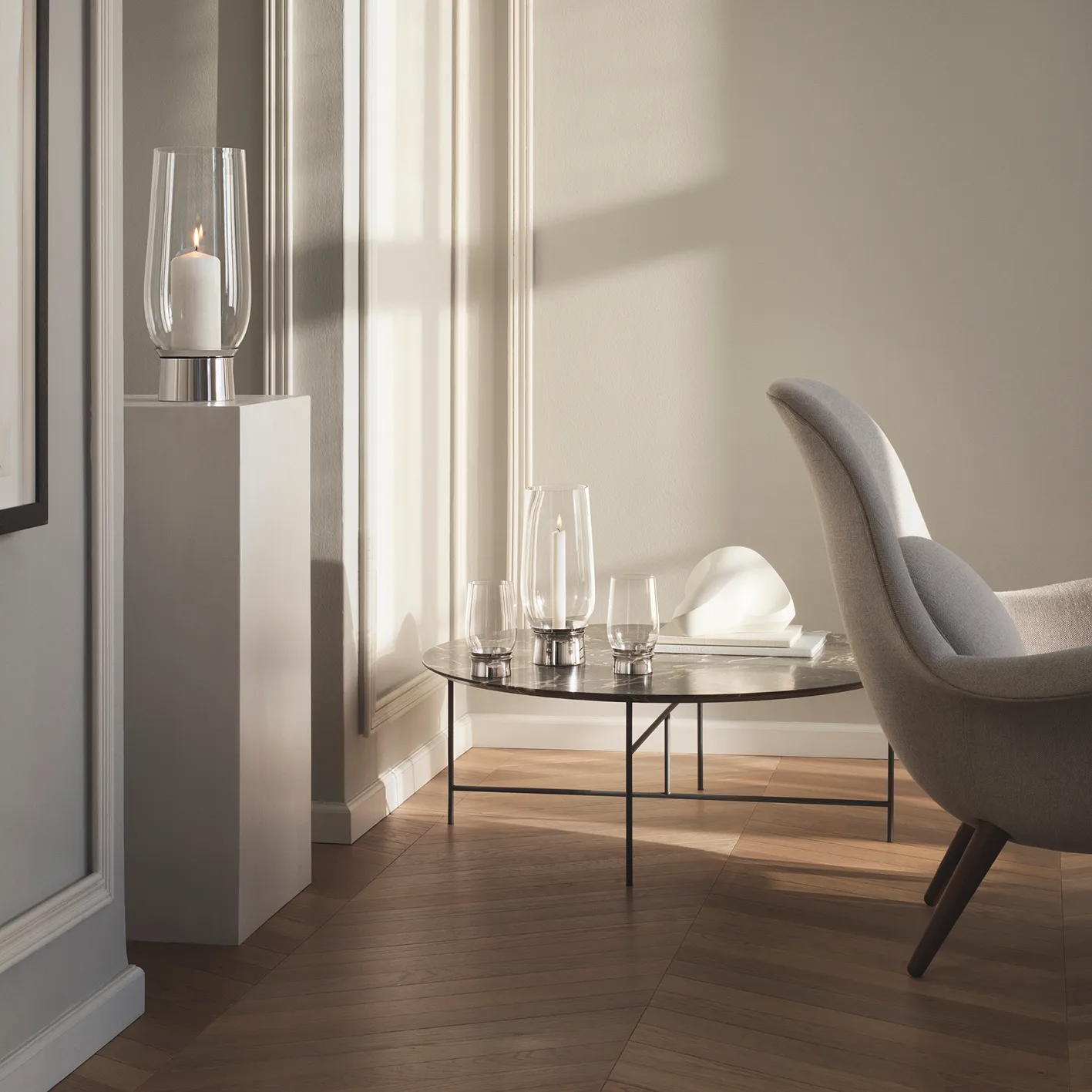 Lumis κηροπήγιο, μεσαίο Georg Jensen