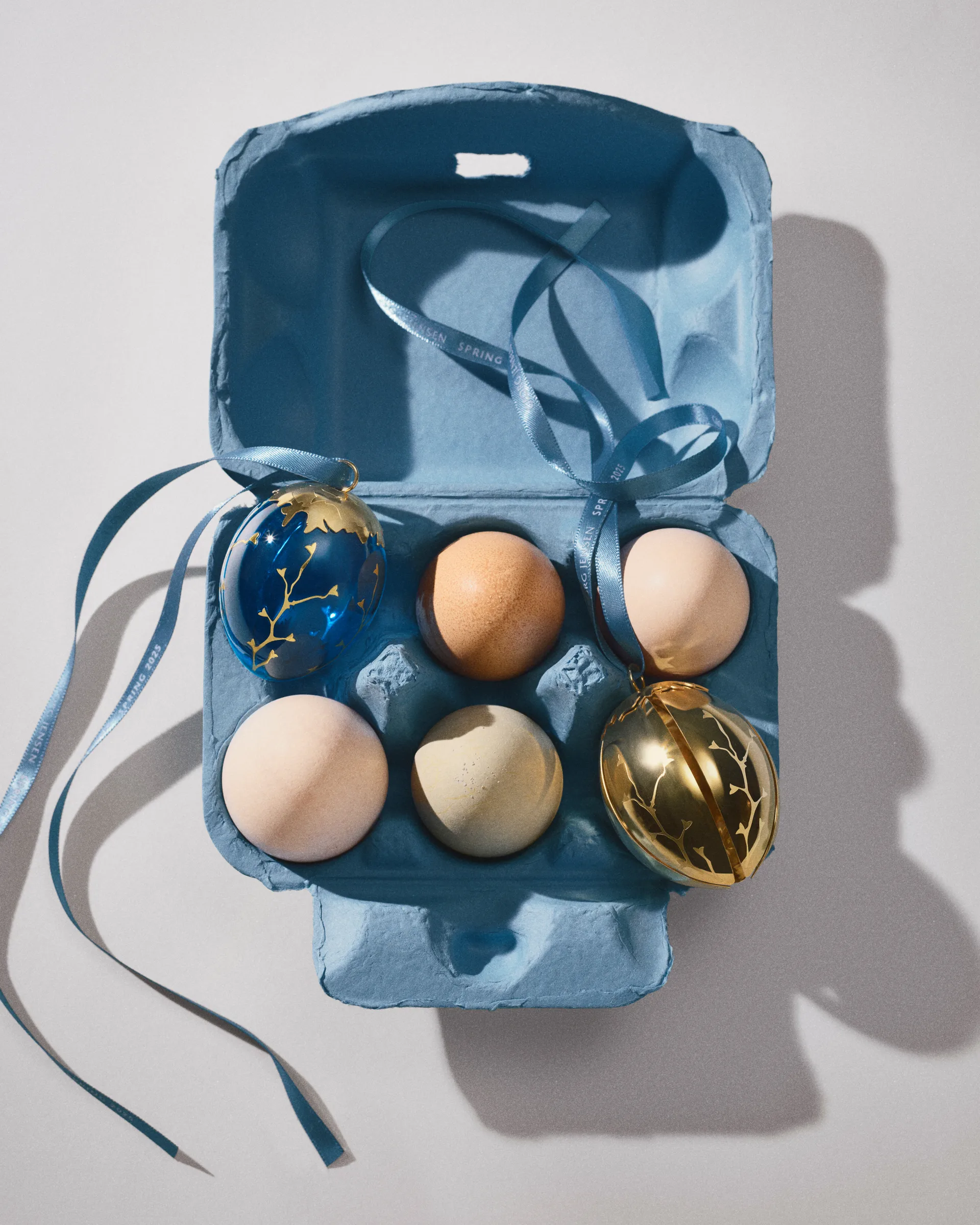 Αυγό διακόσμησης Spring 2025 για το Πάσχα, Επιχρυσωμένο ανοξείδωτο ατσάλι. Georg Jensen