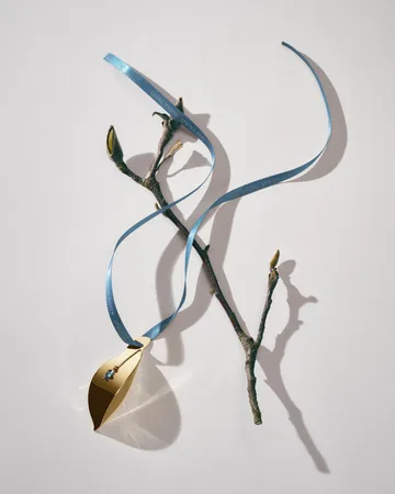 Φύλλο διακόσμησης Spring 2025 για το Πάσχα - Επιχρυσωμένος ανοξείδωτος χάλυβας. - Georg Jensen