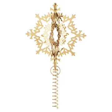 Παγωμένο Λουλούδι Κορυφής Χριστουγεννιάτικου Δέντρου - Επιχρυσωμένο - Georg Jensen