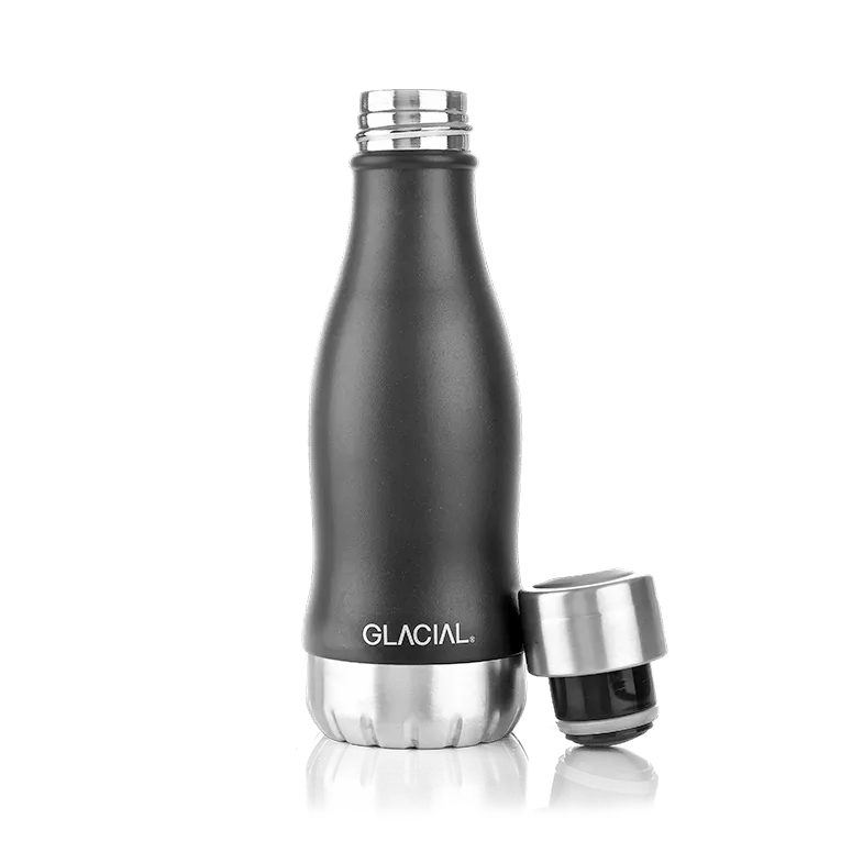Glacial μπουκάλι νερού 280 ml, Matte black Glacial