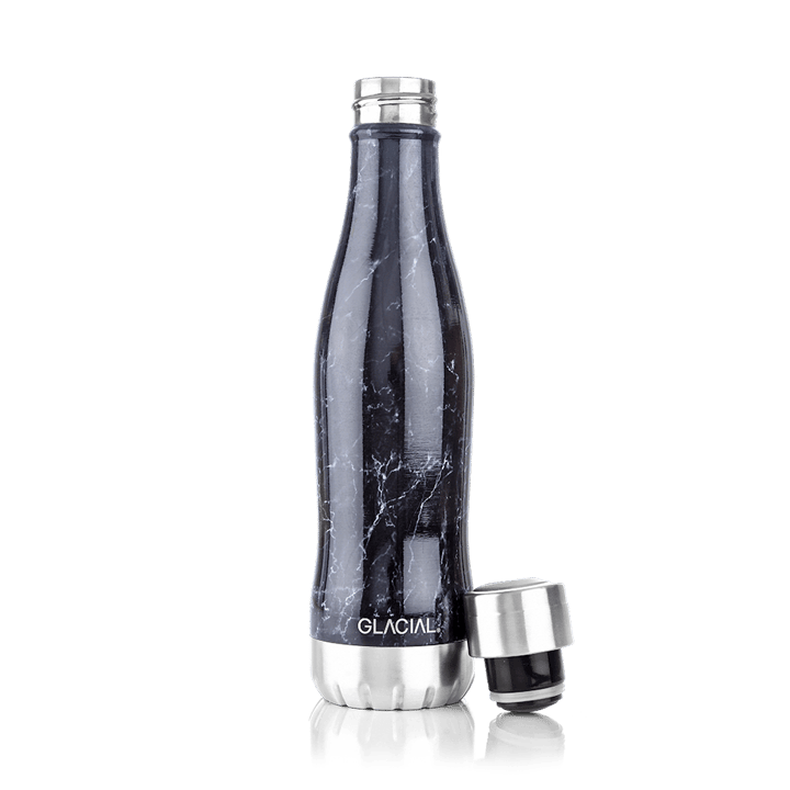 Glacial μπουκάλι νερού 400 ml - Black marble - Glacial