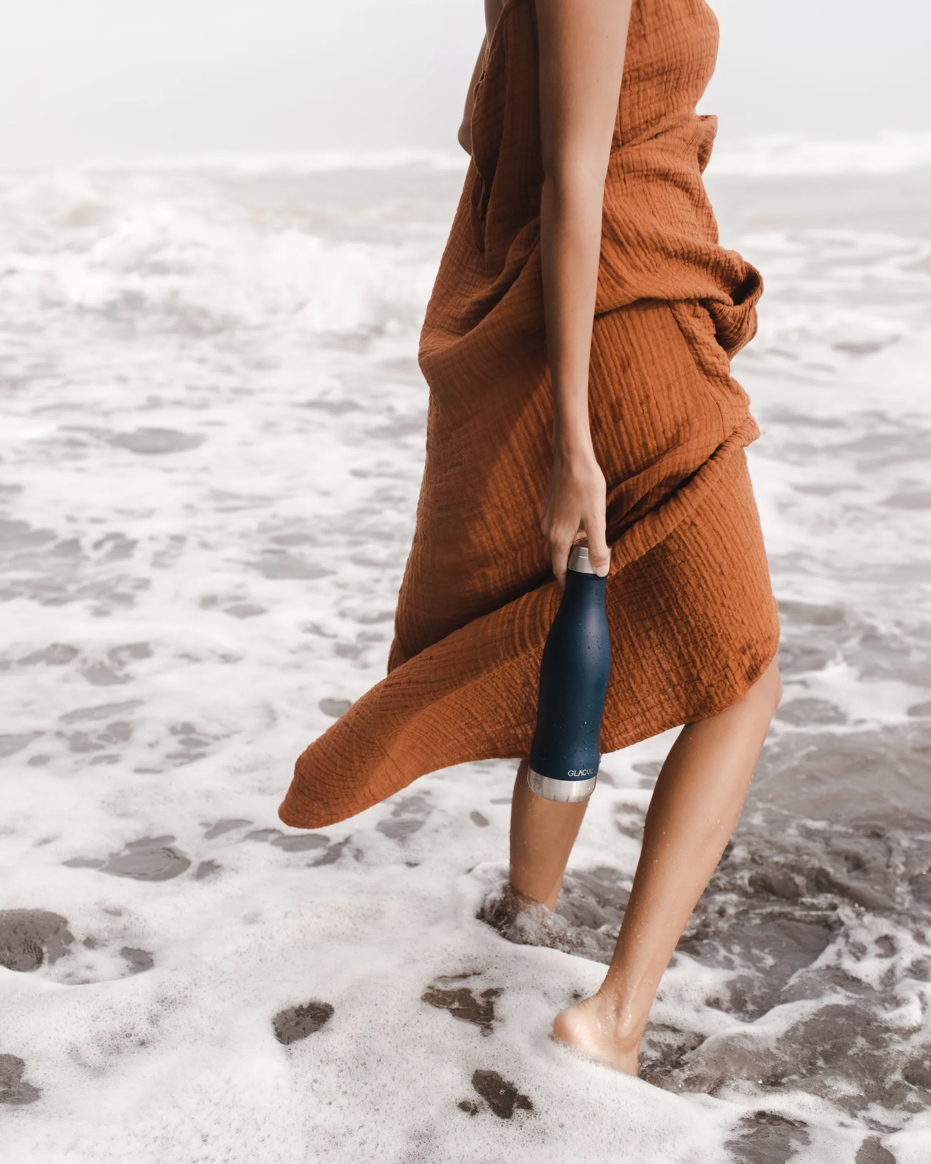 Glacial μπουκάλι νερού 400 ml, Matte navy Glacial