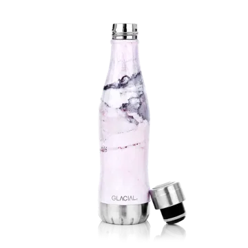 Glacial μπουκάλι νερού 400 ml - Pink marble - Glacial