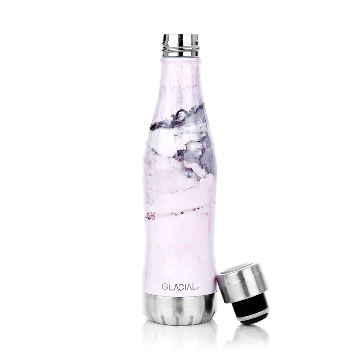 Glacial μπουκάλι νερού 400 ml - Pink marble - Glacial