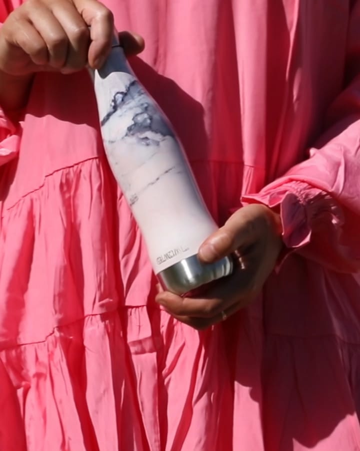 Glacial μπουκάλι νερού 400 ml, Pink marble Glacial