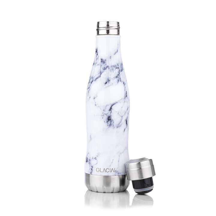 Glacial μπουκάλι νερού 400 ml - White marble - Glacial