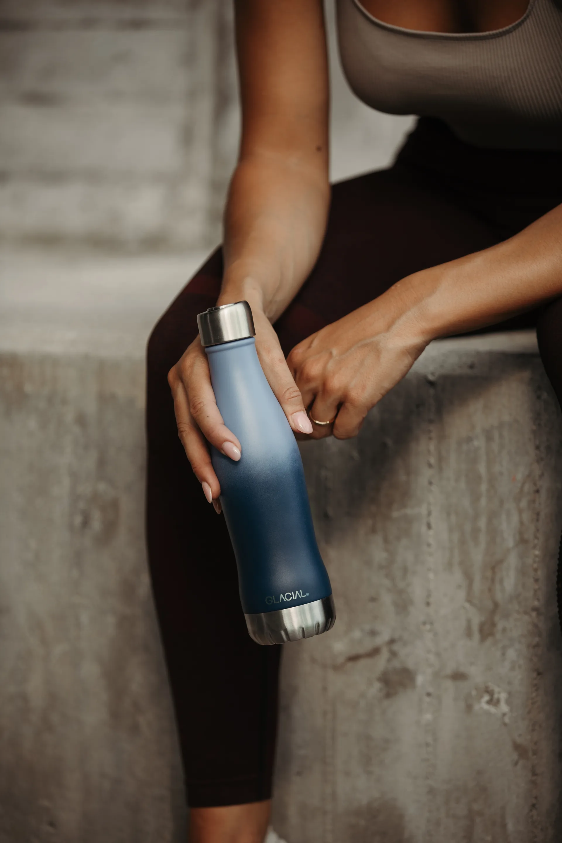 Glacial μπουκάλι νερού active 400 ml, Blue fade Glacial