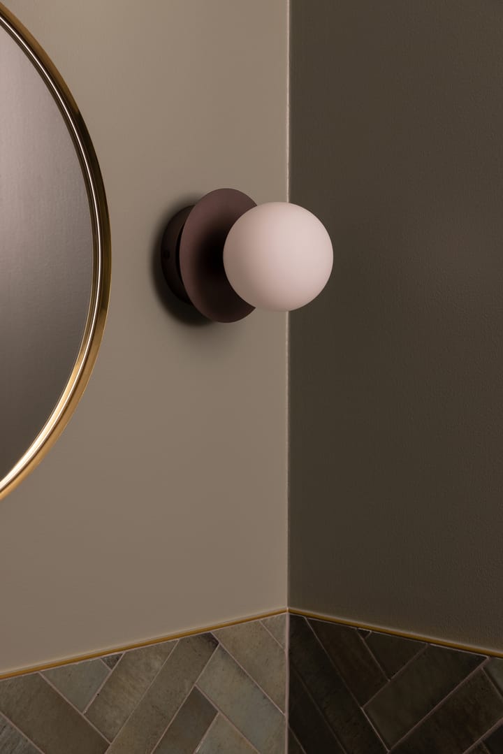 Art Deco πλαφονιέρα, Bronze-λευκό Globen Lighting