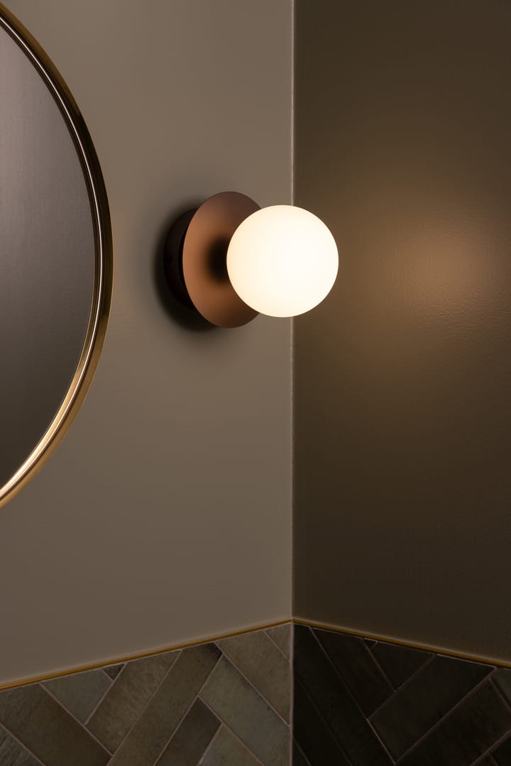 Art Deco πλαφονιέρα, Bronze-λευκό Globen Lighting